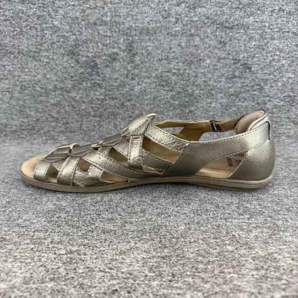 ✅Earth Origins Belder Bea Gladiator Sandals Women’s Sz 11M Bronze Leather Flats - Picture 8 of 8